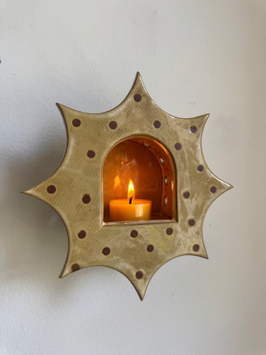 Large Neutral Polka Dot Star