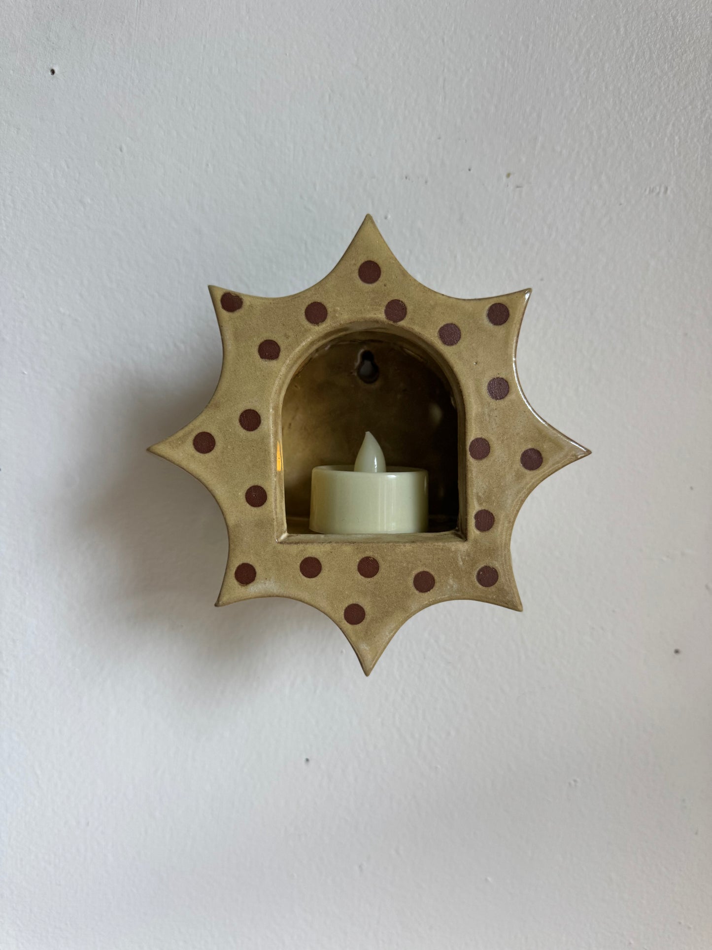 Neutral Polka Dot Star