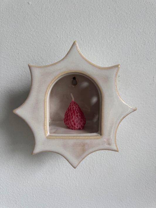 Iridescent White Star Sconce