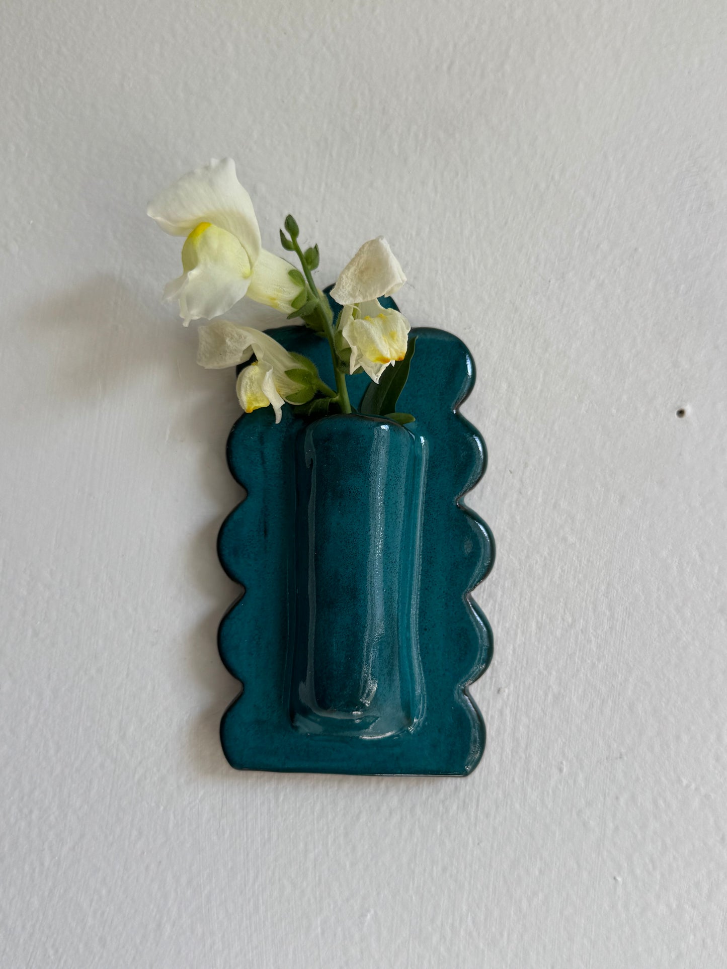 Scalloped Wall Vase