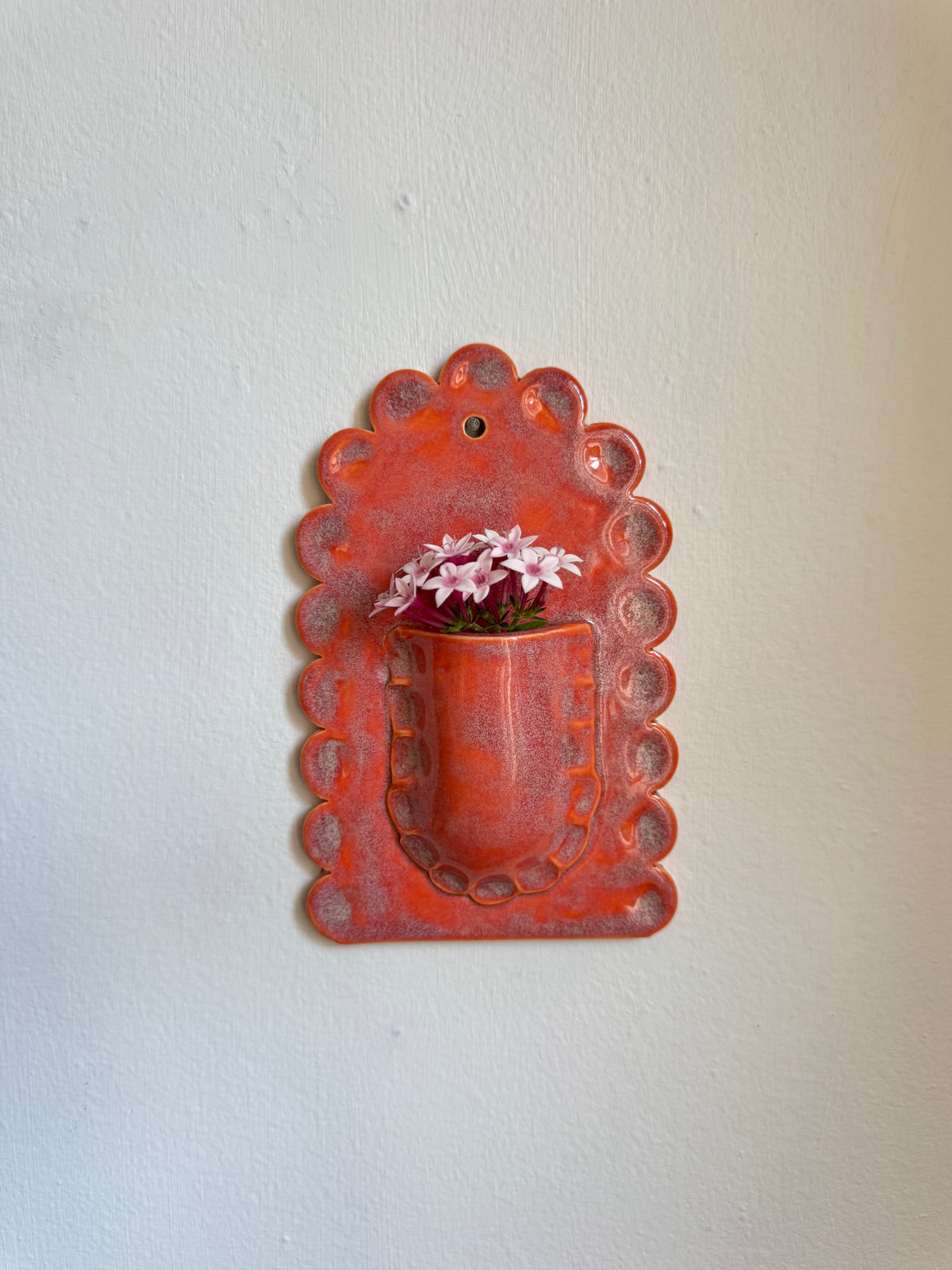 Sunset Scallop Wall Vase
