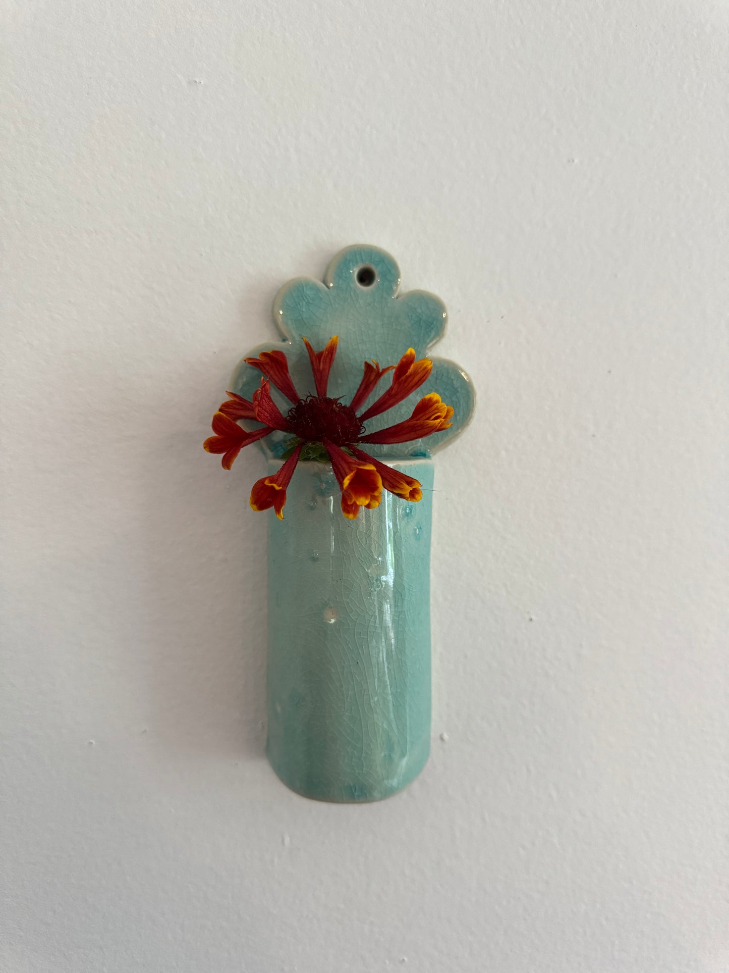 Crackled Turquoise Rae Vase