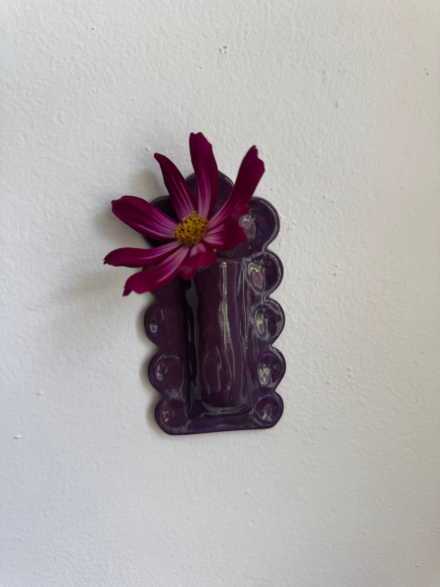 Scalloped Wall Vase