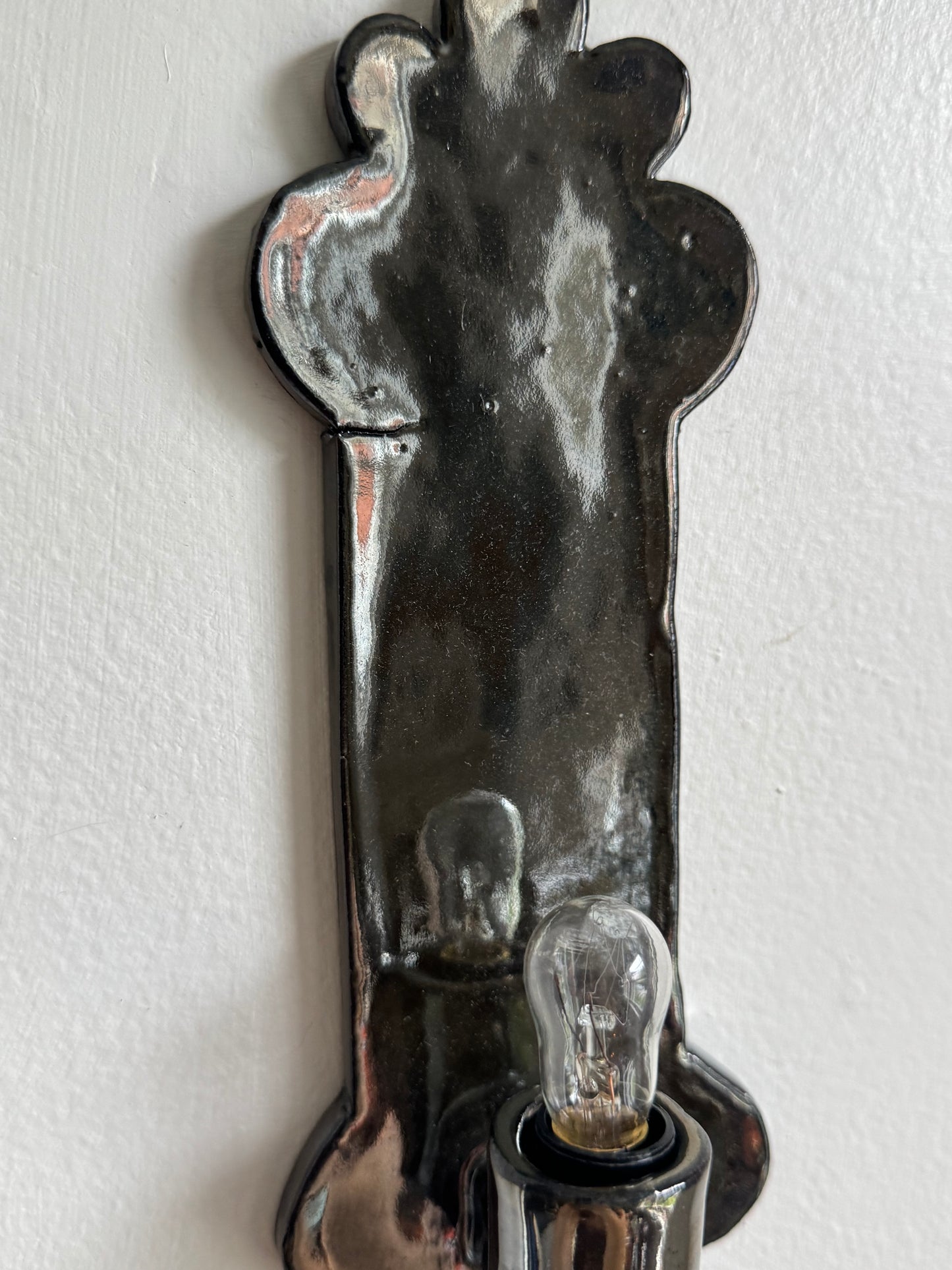 Wonky Chrome Rae Sconce(Wired option)