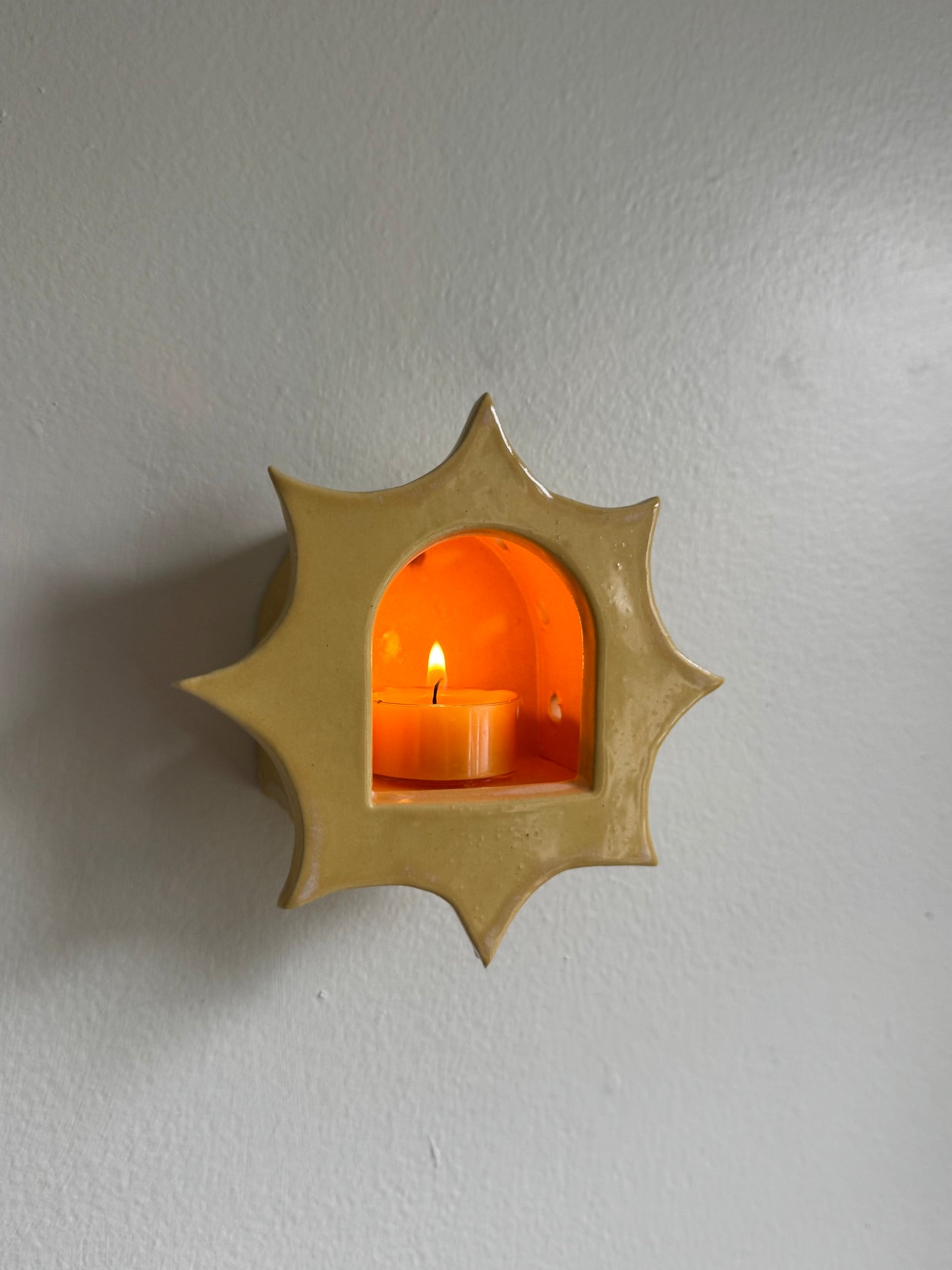 Yellow Star Sconce