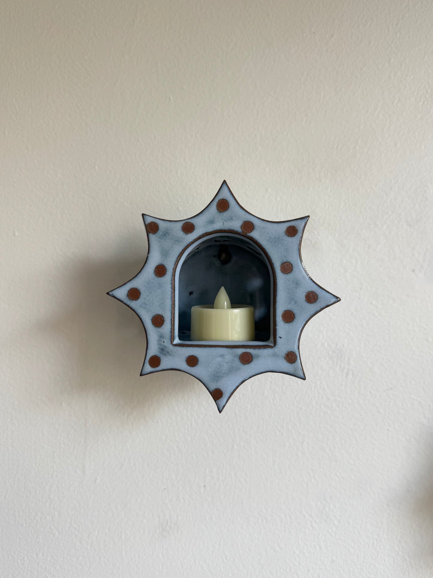 Baby Blue Polka Dot Star