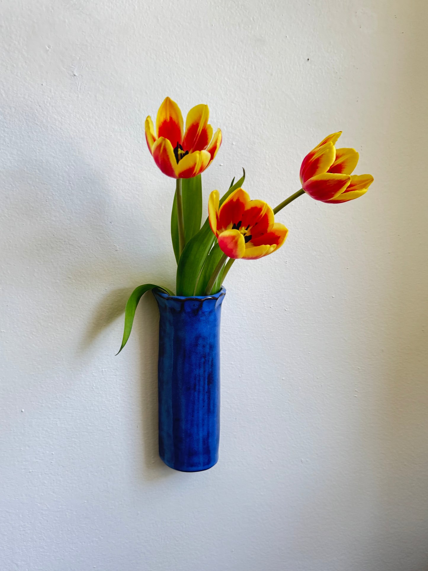 Fluted Wall Vase