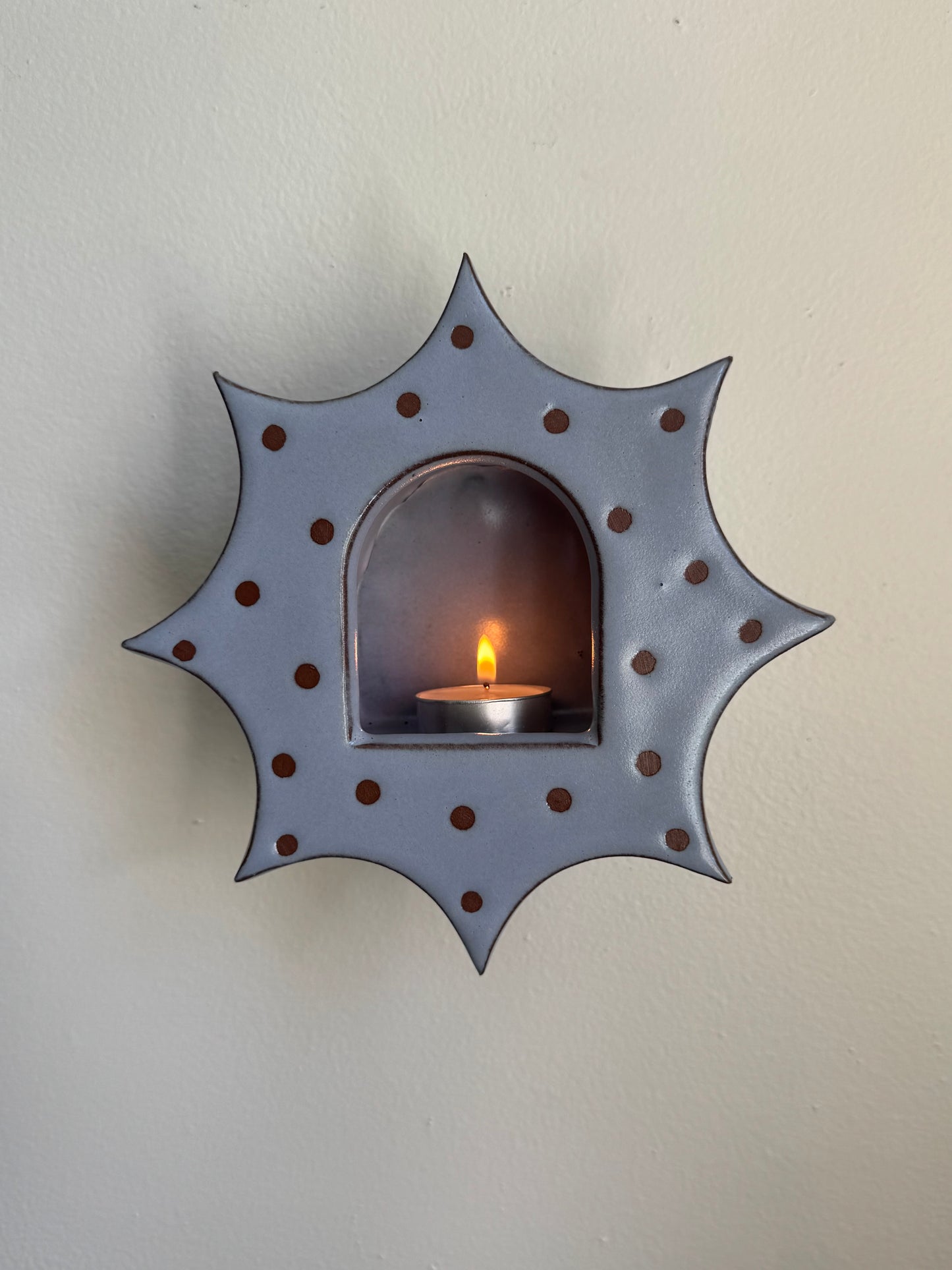 Large Periwinkle Polka Dot Star
