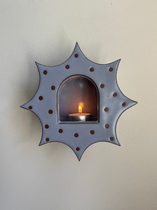 Large Periwinkle Polka Dot Star