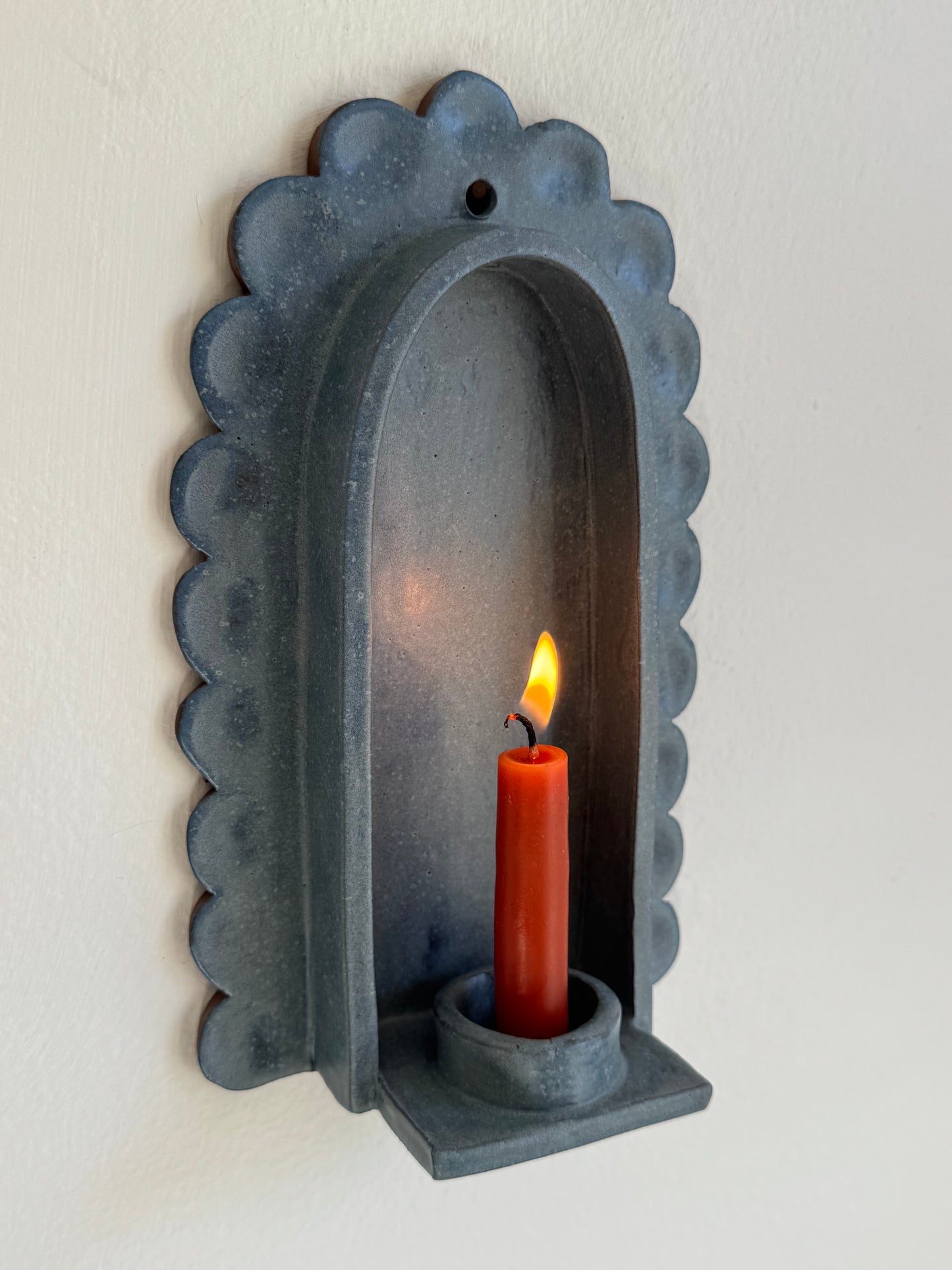 Denim Scallop Sconce