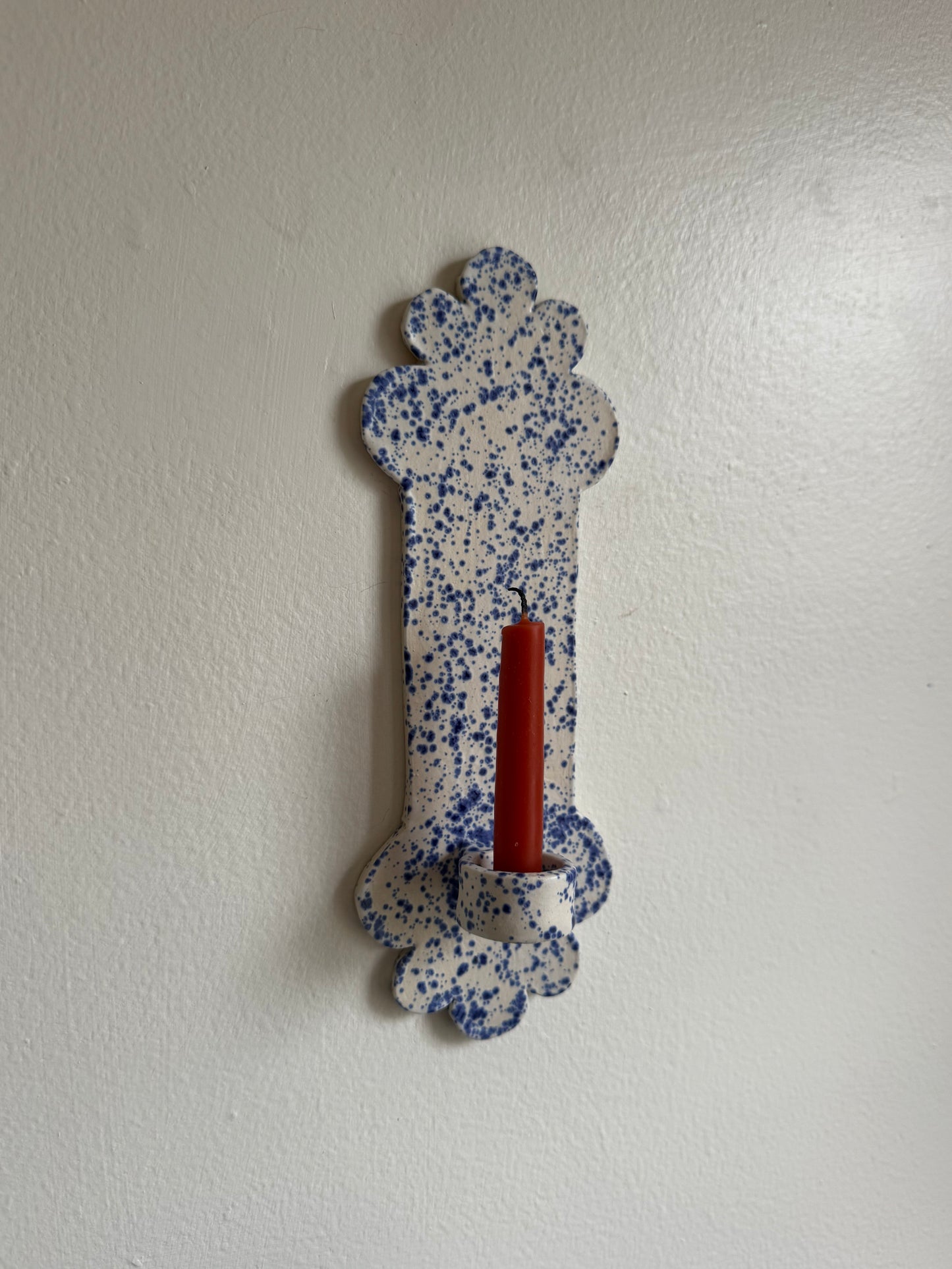 Blue Speckled Rae Sconce