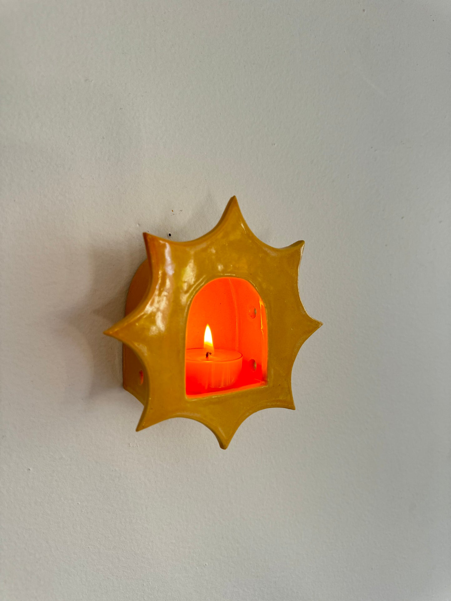 Yellow Star Sconce