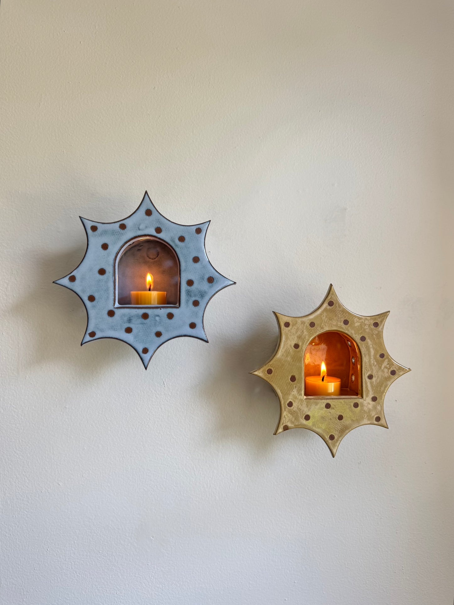 Large Neutral Polka Dot Star