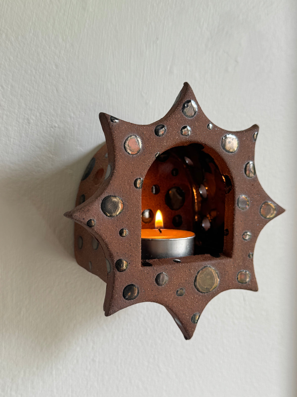 Metallic Polka Dot Star