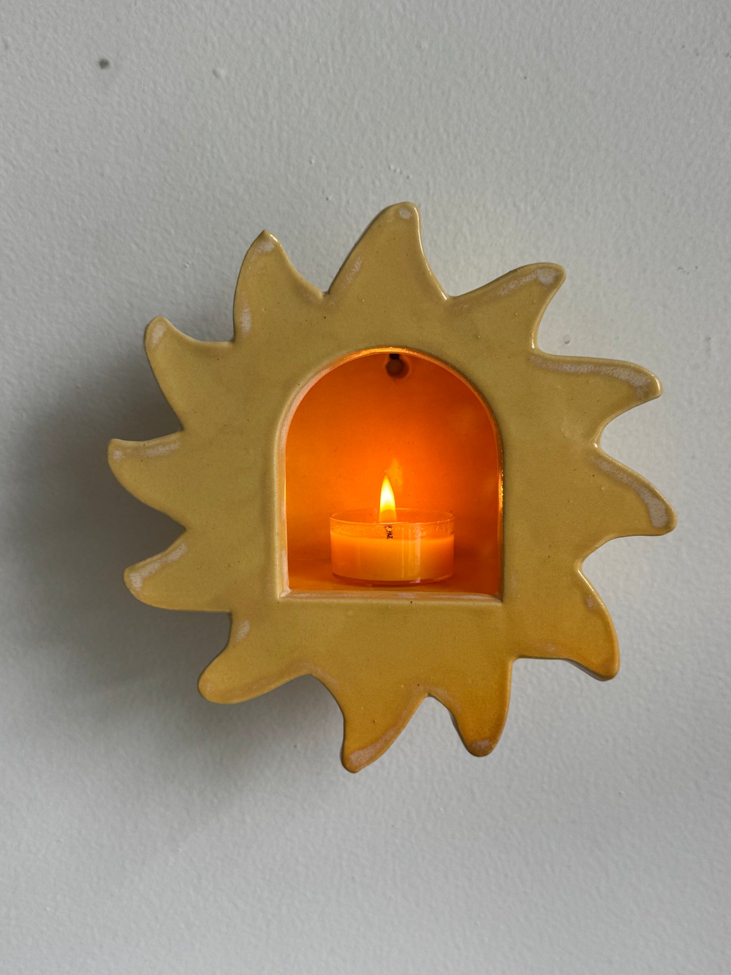 Yellow Sun Sconce