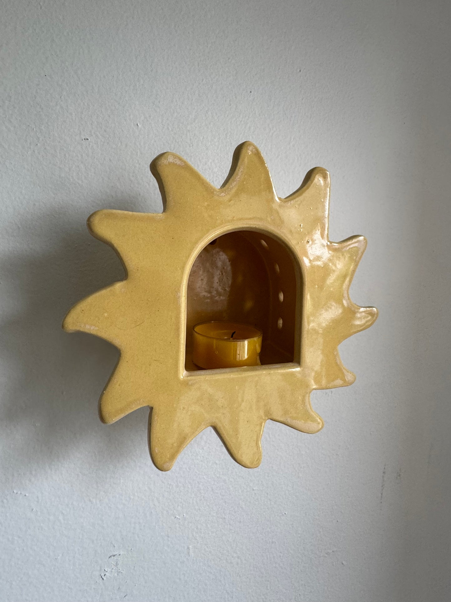 Yellow Sun Sconce