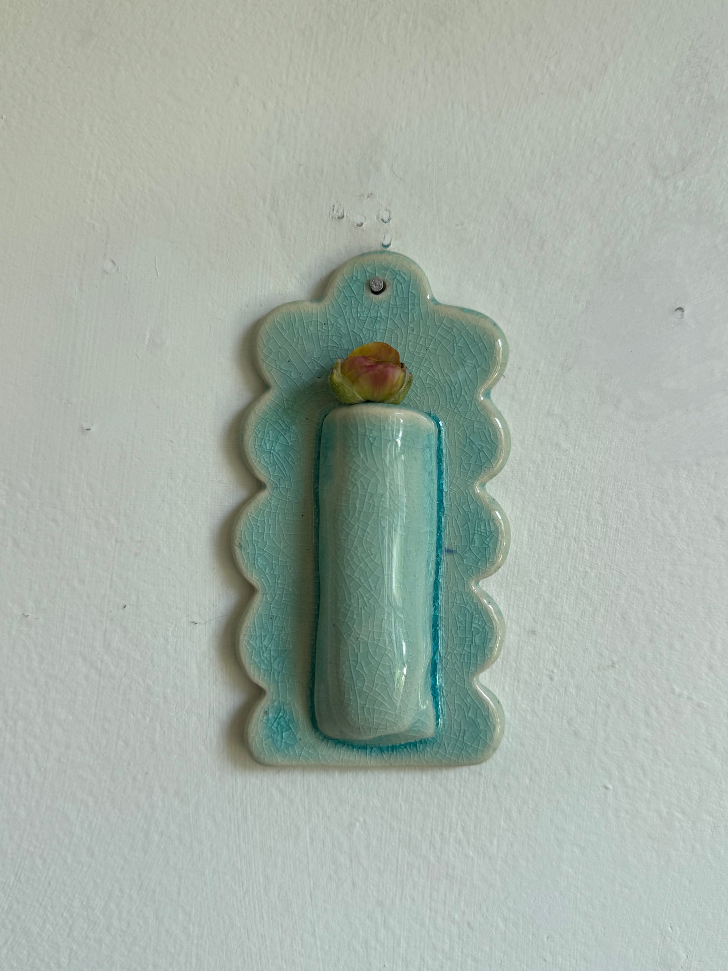 Scalloped Wall Vase