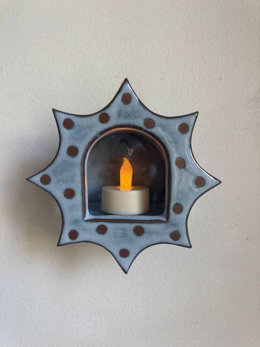 Baby Blue Polka Dot Star