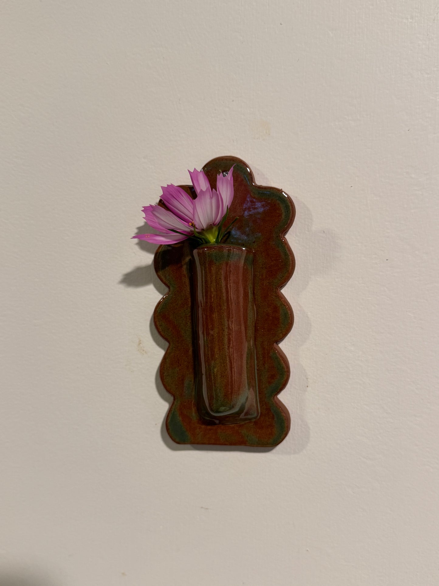 Scalloped Wall Vase