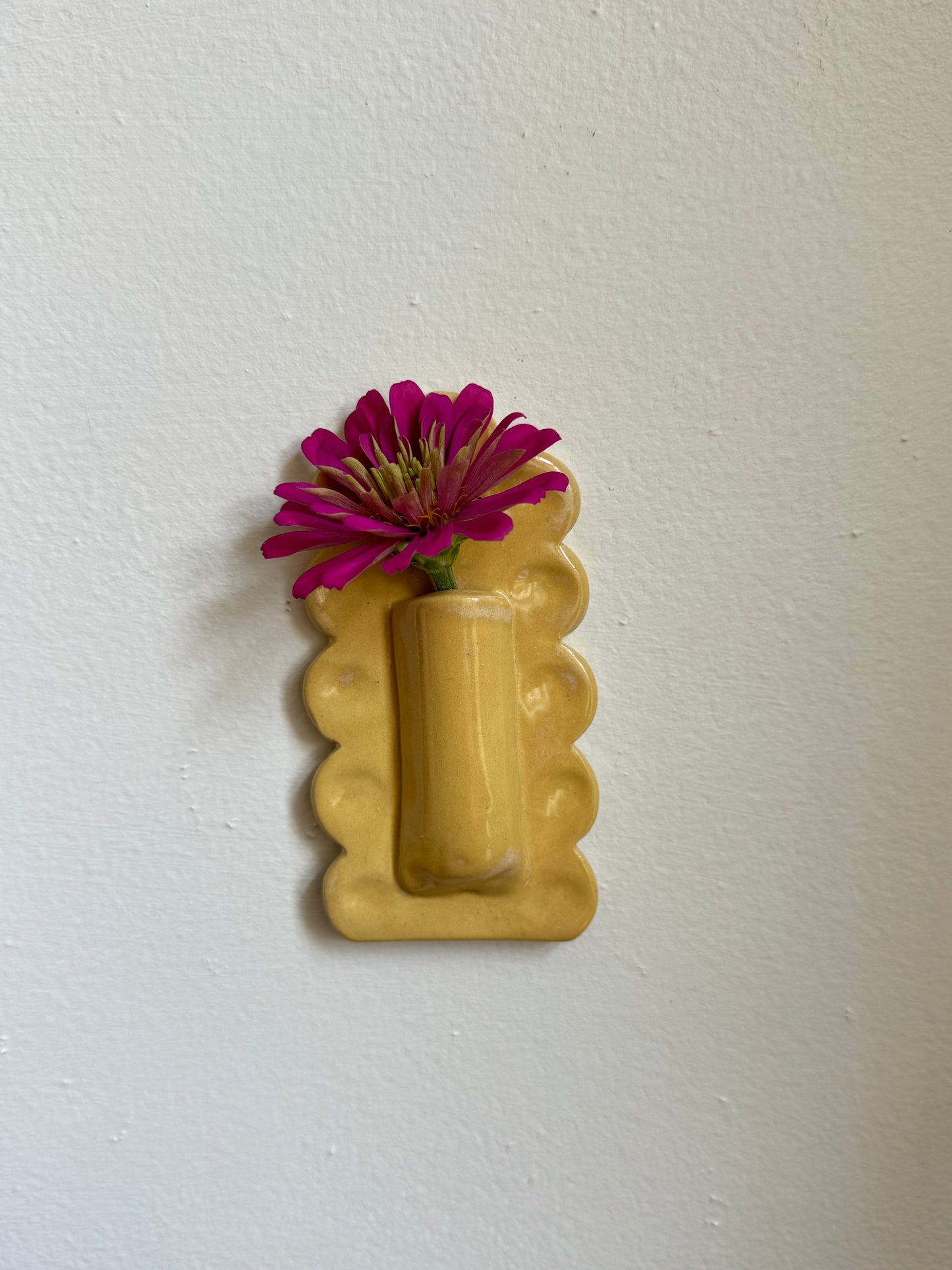 Scalloped Wall Vase