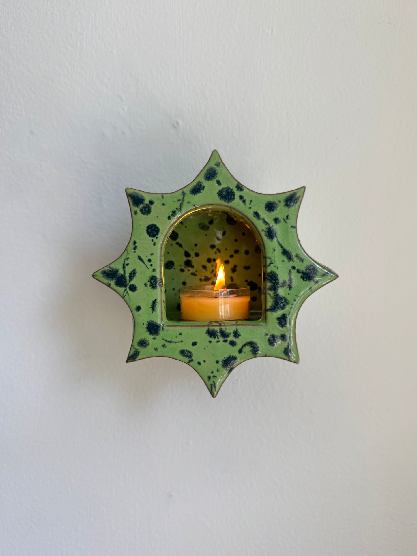 Green Splatter Star
