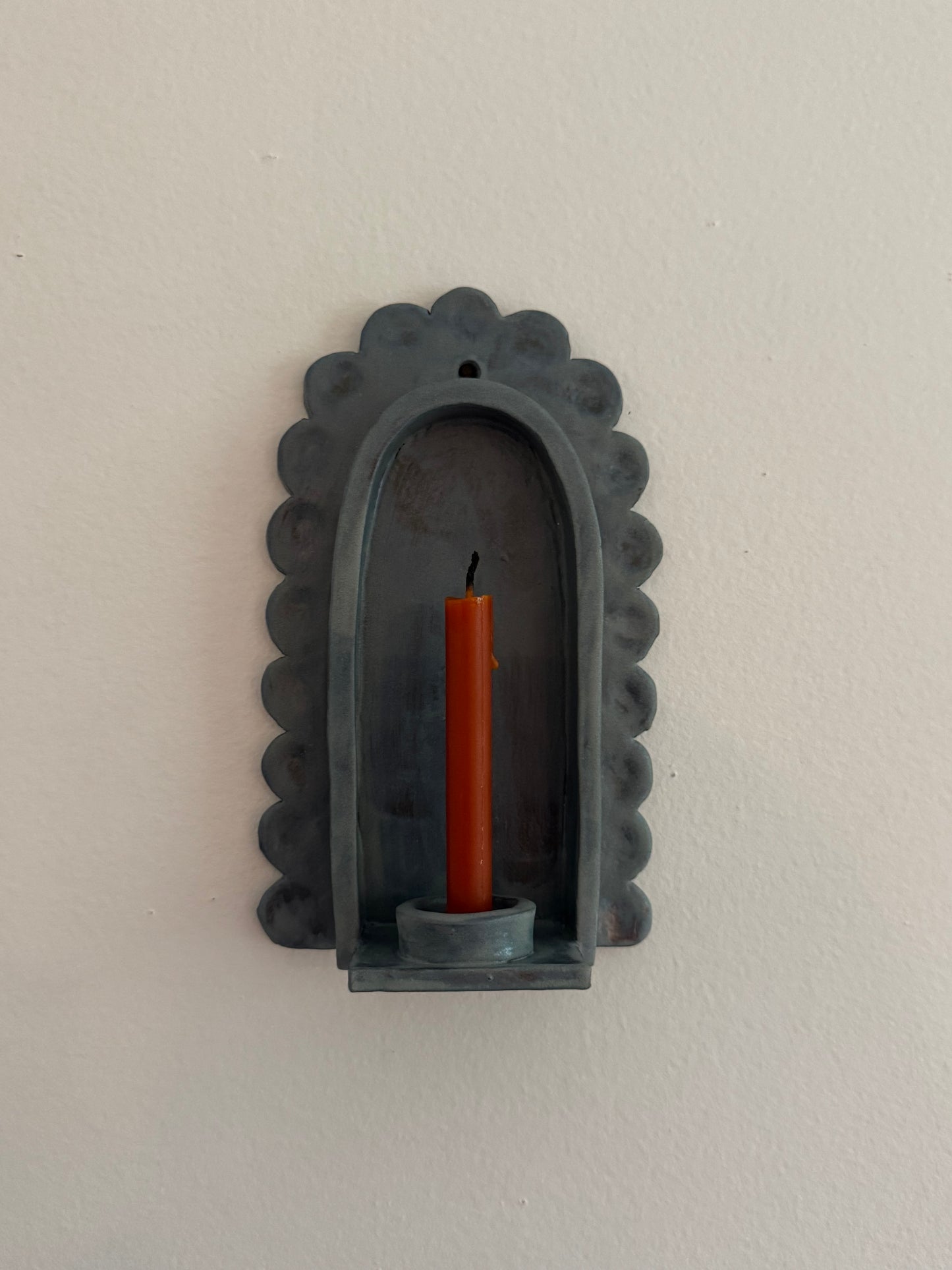 Denim Scallop Sconce