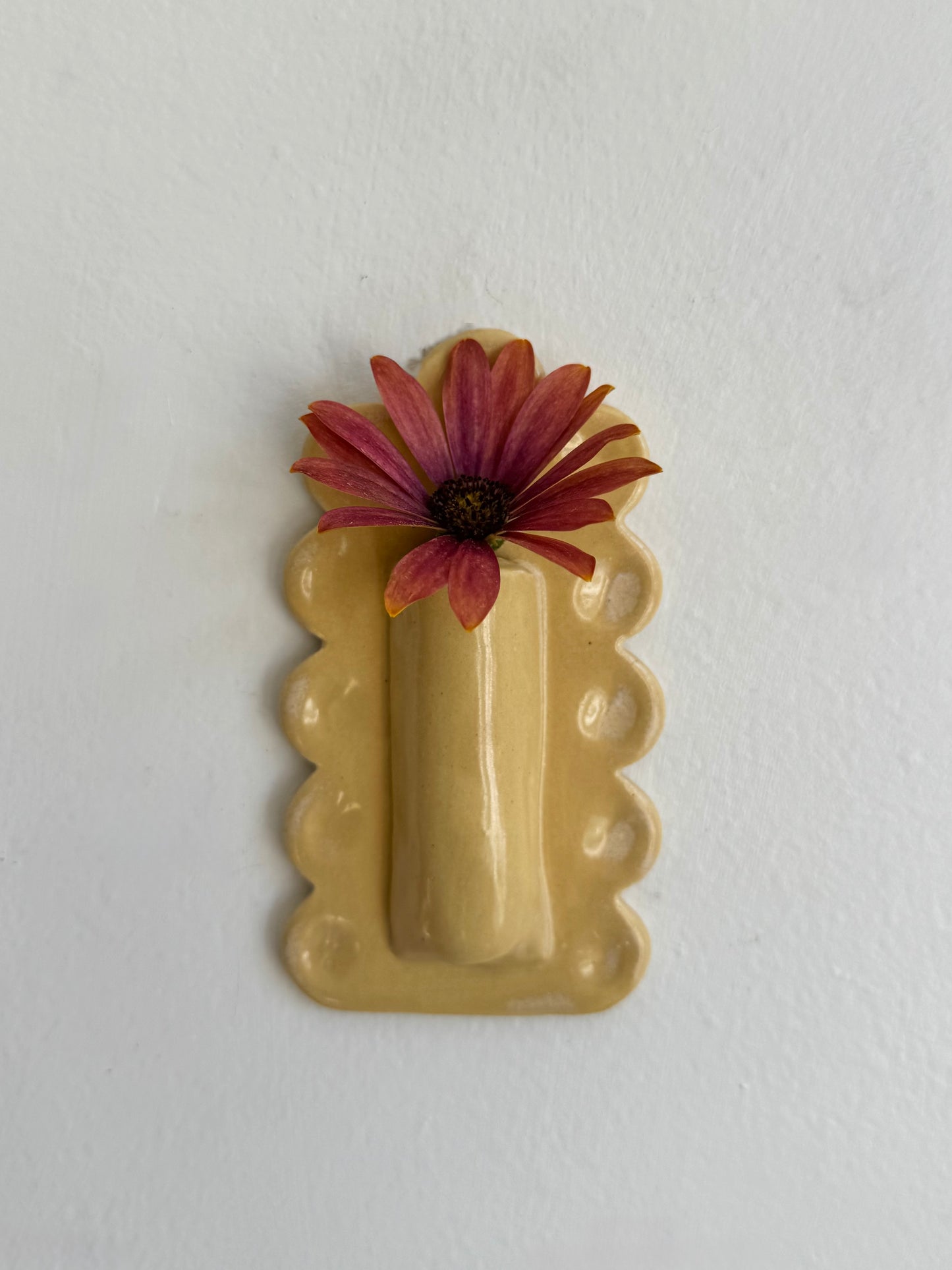 Scalloped Wall Vase