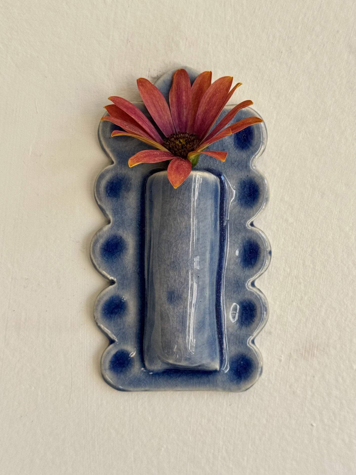 Scalloped Wall Vase