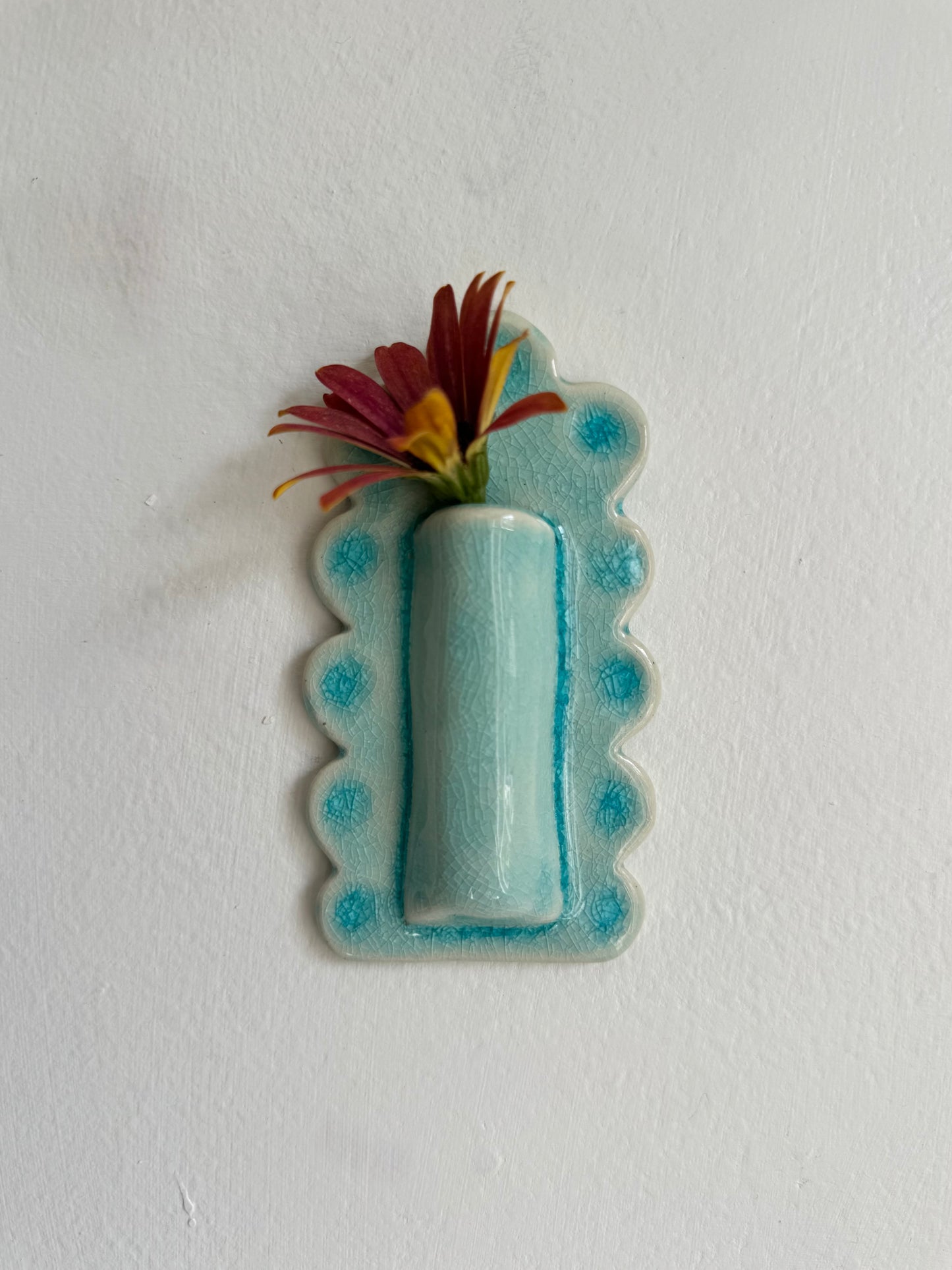 Scalloped Wall Vase