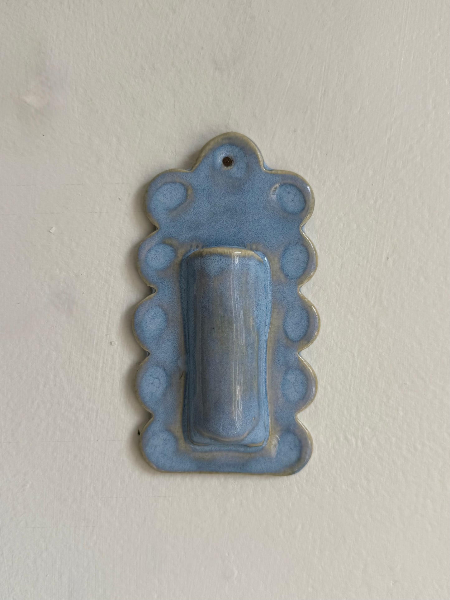 Scalloped Wall Vase