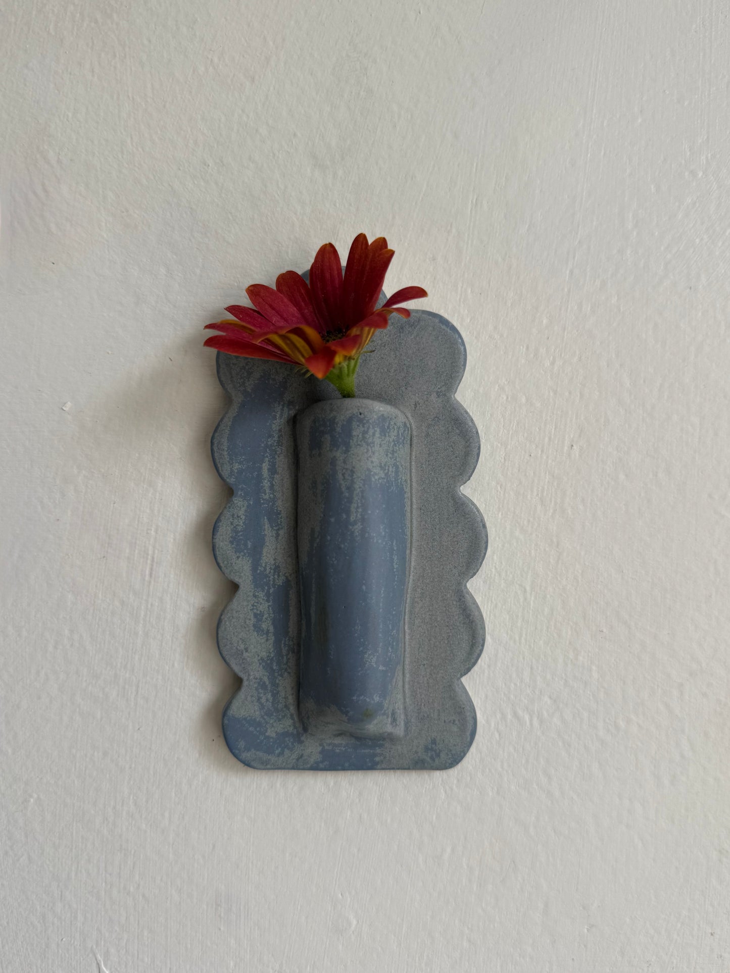 Scalloped Wall Vase