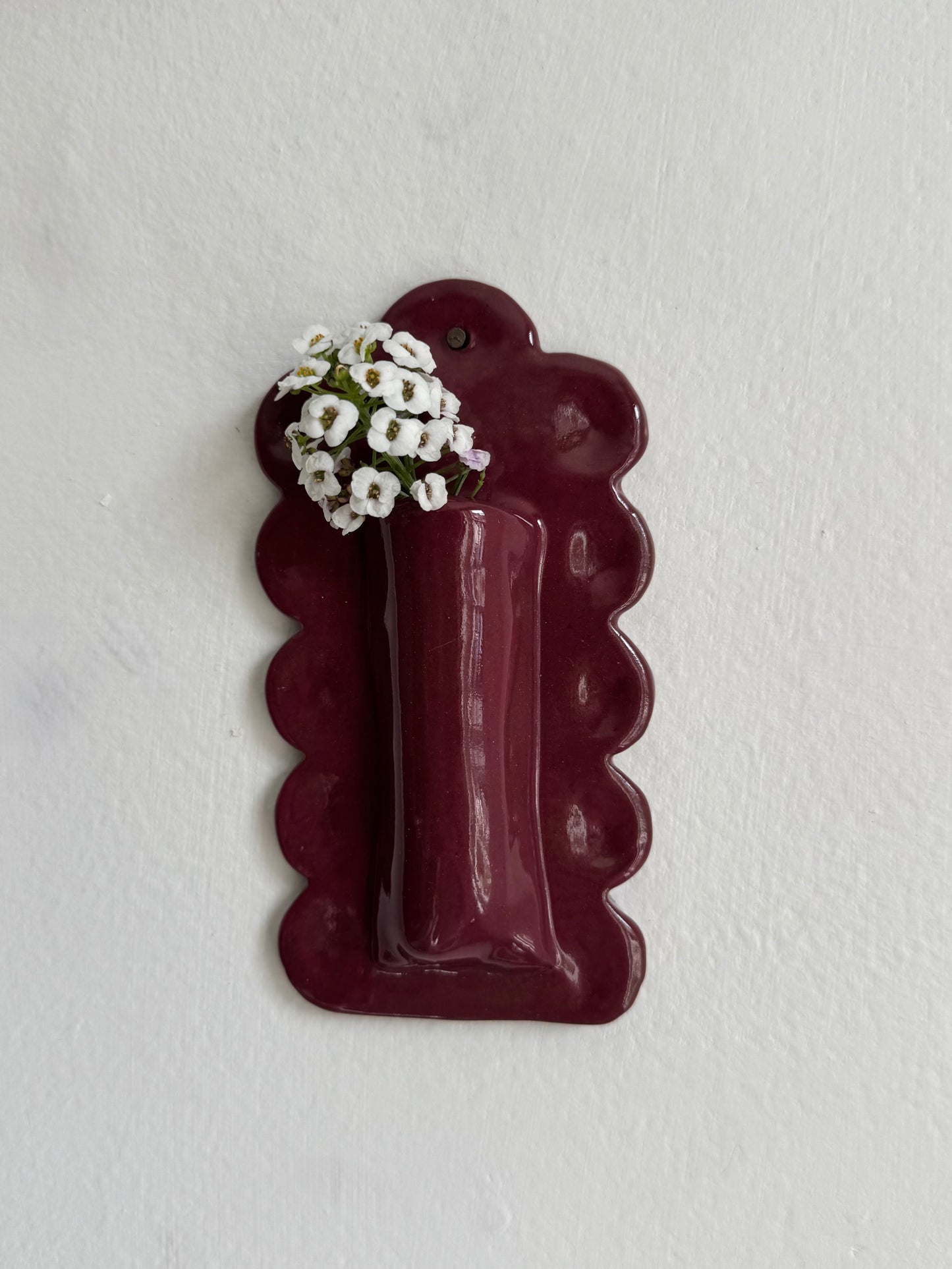 Scalloped Wall Vase