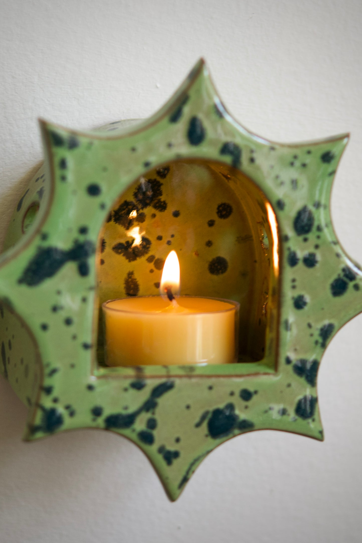 Green Splatter Star